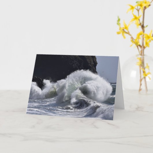 Epic Waves at Cape Diseption Kaart (Gele Bloem)