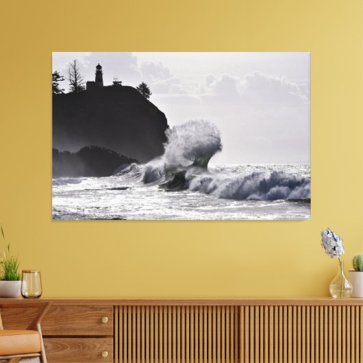 Epic Waves at Cape Diseption, WA Canvas Print (Insitu (Woonkamer))