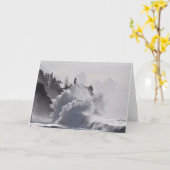 Epic Waves in de vuurtoren van Kaapse teleurstelli Kaart (Gele Bloem)