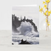 Epic Waves in de vuurtoren van Kaapse teleurstelli Kaart (Gele Bloem)