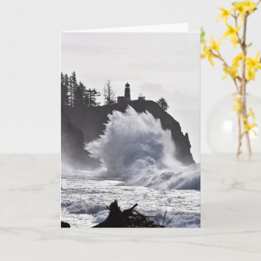 Epic Waves in de vuurtoren van Kaapse teleurstelli Kaart (Gele Bloem)