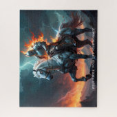 Epic White Knight & Stallion Art Puzzel Collectie (Verticaal)