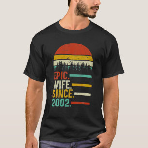 Epic Wife sinds 2002, 18e weddenschap Jubileum GIF T-shirt