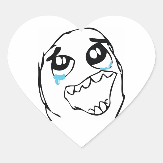 Epic Win Hart Sticker (Voorkant)