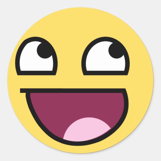 Epic Win Ronde Sticker (Voorkant)