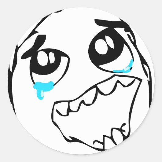 Epic Win Ronde Sticker (Voorkant)