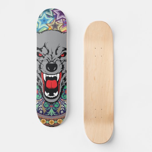 Epic Wolf Persoonlijk Skateboard (Voorkant)