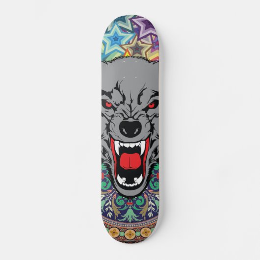 Epic Wolf Persoonlijk Skateboard (Voorkant)