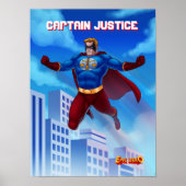 Epic Zero Kapitein Justice Poster (Voorkant)