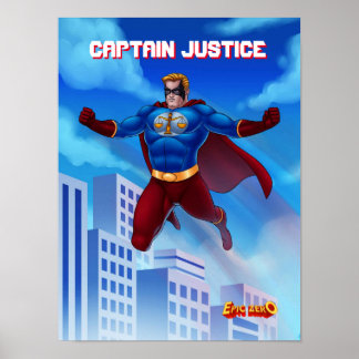 Epic Zero Kapitein Justice Poster