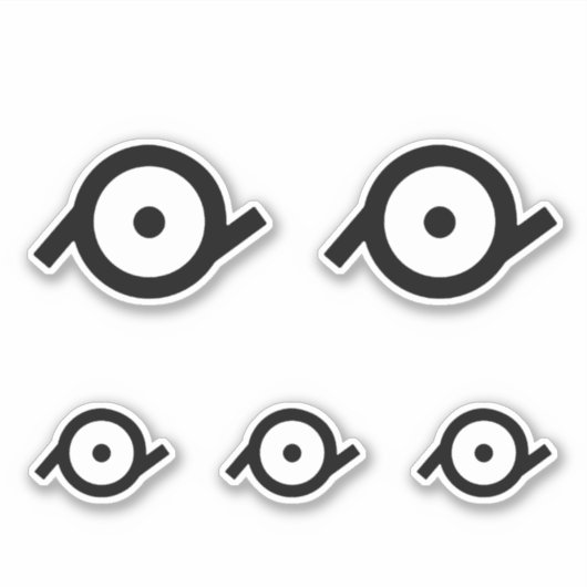 Epiceen Geslachts Symbool Sticker (Voorkant)