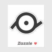 Epiceen geslachtsymbool sticker (Vel)