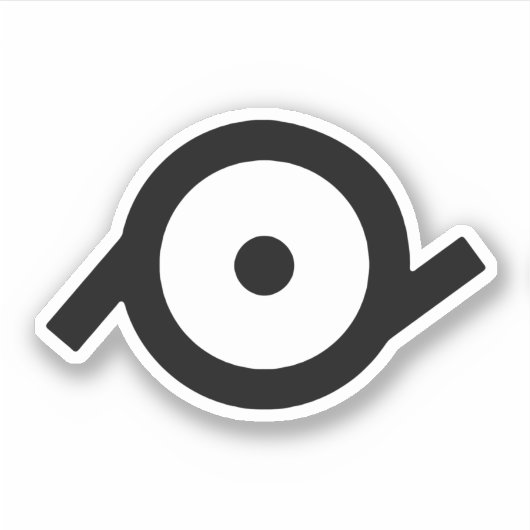Epiceens geslachtsymbool sticker (Voorkant)