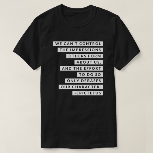 Epictetus 3 t-shirt (Design voorkant)