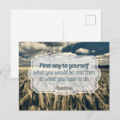 Epictetus "Doe het" Inspirerend quote Briefkaart (Voorkant / Achterkant)