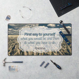 Epictetus "Doe het" Inspirerend quote Bureaumat