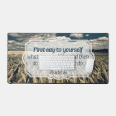 Epictetus "Doe het" Inspirerend quote Bureaumat (Keyboard & Muis)