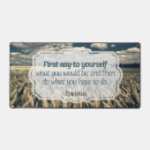 Epictetus "Doe het" Inspirerend quote Bureaumat (Voorkant)