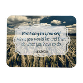 Epictetus "Doe het" Inspirerend Quote Flexible Magneet
