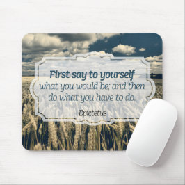 Epictetus "Doe het" Inspirerend quote Muismat