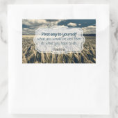 Epictetus "Doe het" Inspirerend quote Rechthoekige Sticker (Tas)