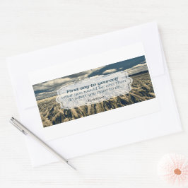 Epictetus "Doe het" Inspirerend quote Rechthoekige Sticker