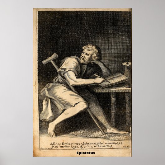 Epictetus / Griekse filosoof / Poster (Voorkant)