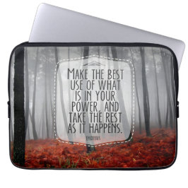 Epictetus Inspirerend quote "Adapt" Laptop Sleeve