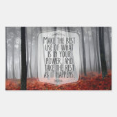 Epictetus Inspirerend quote "Adapt" Rechthoekige Sticker (Voorkant)
