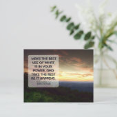 Epictetus Inspirerend quote "Best use" Briefkaart (Staand voorkant)