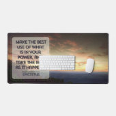 Epictetus Inspirerend quote "Best use" Bureaumat (Keyboard & Muis)