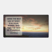 Epictetus Inspirerend quote "Best use" Bureaumat (Voorkant)