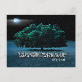 Epictetus Inspirerend quote "Learn" Briefkaart (Voorkant)