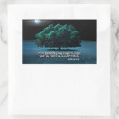 Epictetus Inspirerend quote "Learn" Rechthoekige Sticker (Tas)