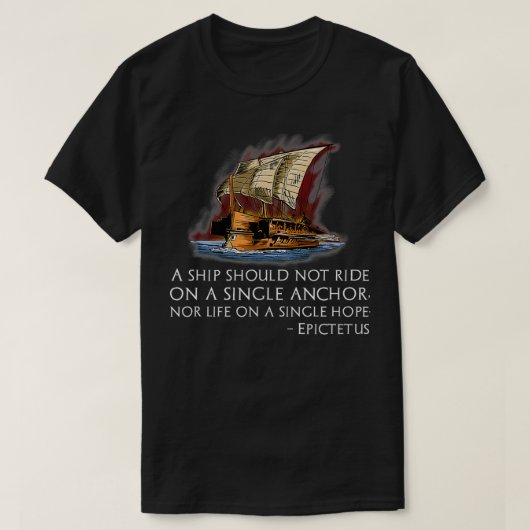 Epictetus Stoicism T-shirt (Design voorkant)