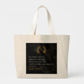 Epictetus's recept voor grootheid grote tote bag (Achterkant)