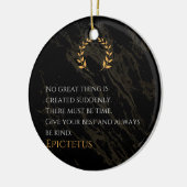 Epictetus's recept voor grootheid keramisch ornament (Links)