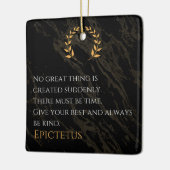 Epictetus's recept voor grootheid keramisch ornament (Links)