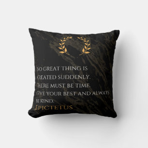 Epictetus's recept voor grootheid kussen