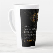 Epictetus's recept voor grootheid latte mok (Linkerhoek)