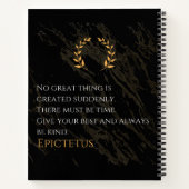 Epictetus's recept voor grootheid notitieboek (Achterkant)