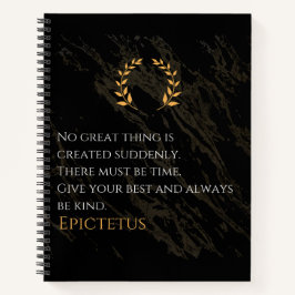 Epictetus's recept voor grootheid notitieboek