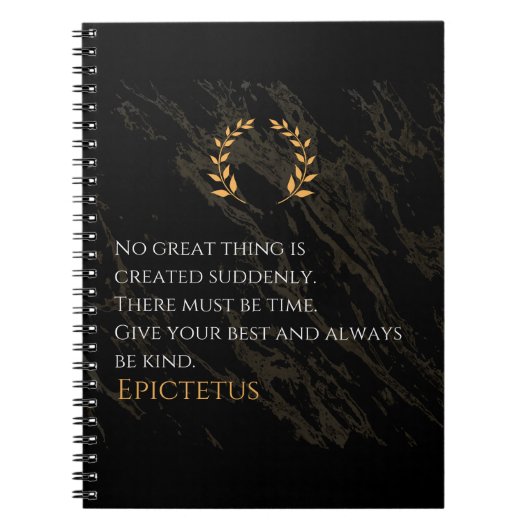 Epictetus's recept voor grootheid notitieboek (Voorkant)