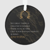 Epictetus's recept voor grootheid ornament (achterkant)