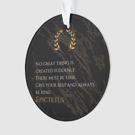 Epictetus's recept voor grootheid ornament (voorkant)