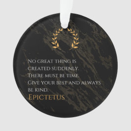 Epictetus's recept voor grootheid ornament