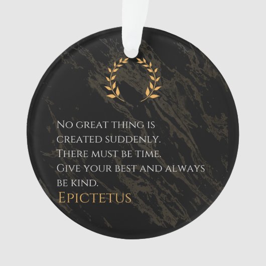 Epictetus's recept voor grootheid ornament (voorkant)