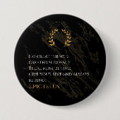 Epictetus's recept voor grootheid ronde button 7,6 cm (Voorkant)