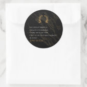 Epictetus's recept voor grootheid ronde sticker (Tas)