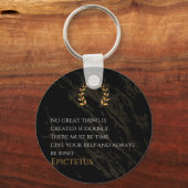 Epictetus's recept voor grootheid sleutelhanger (Achterkant)